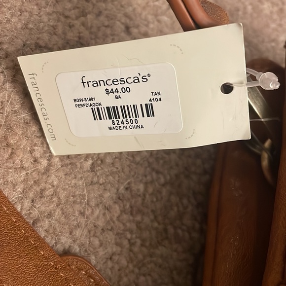 Madison West Camel Crossbody Purse - Picture 9 of 9